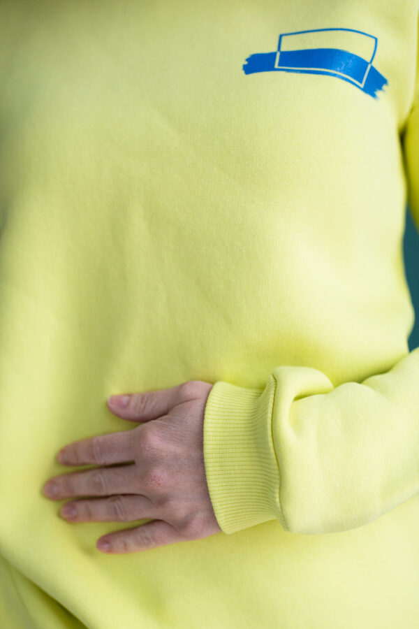 Džemperis sievietei - dzeltens, KAROGS