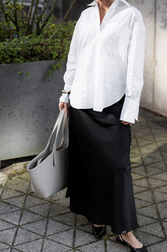 Slip svārki, MELNI - MAXI