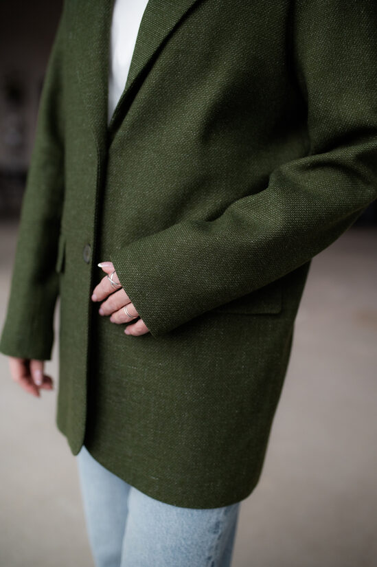 Brīva piegriezuma žakete, ZAĻA