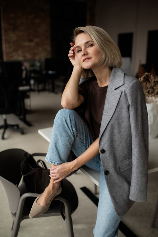 L, Brīva piegriezuma žakete, SKUJIŅA