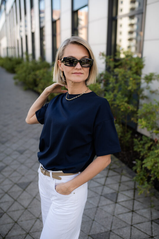 Brīva piegriezuma bāzes Tkrekls, NAVY