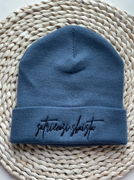 SATRIECOŠI SKAISTA sieviešu cepure - JEANS ZILA